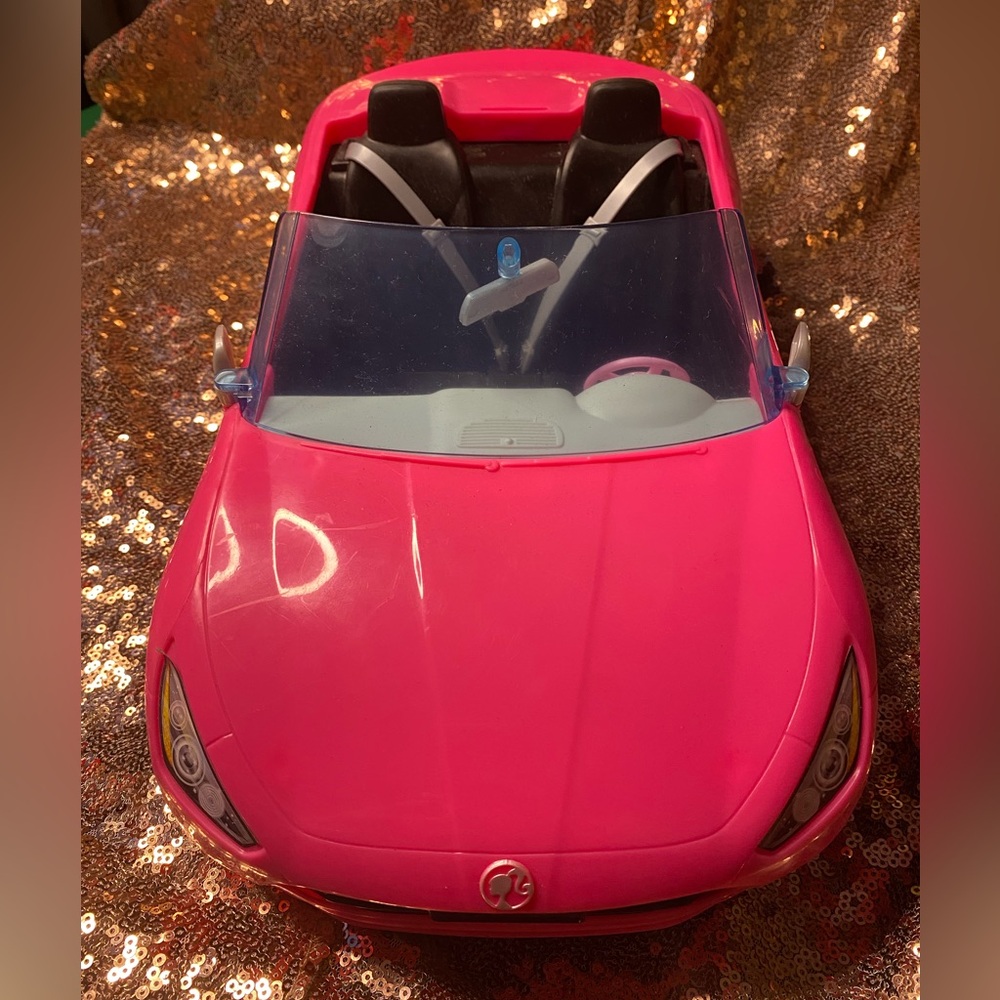 Pink Convertible Toy Car